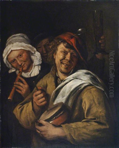 Interior with Three Figures - view 1