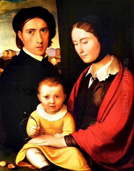 Artist's Self-portrait with Wife and Son Alfons - view 1