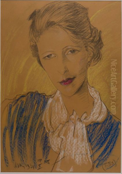 Asymetryczna Dama - Portret Eugenii Wyszomirskiej-Kuznickiej - view 1