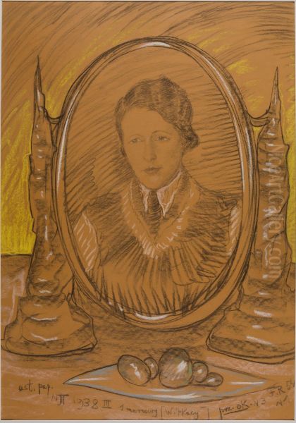 Asymetryczna Dama - Portret Eugenii Wyszomirskiej-Kuznickiej - W lustrze - view 1