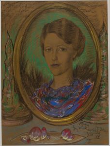 Asymetryczna Dama - Portret Eugenii Wyszomirskiej-Kuznickiej - W lustrze