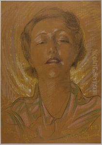 Asymetryczna Dama - Portret Eugenii Wyszomirskiej-Kuznickiej - Conchita czyli tryumf bestji by Stanislaw Ignacy Witkiewicz (Witkacy)
