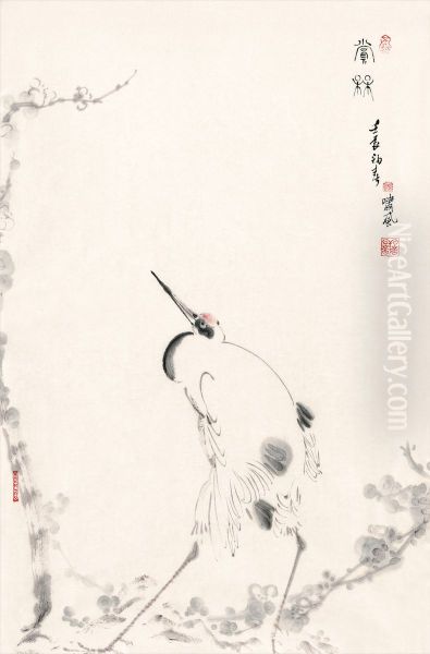 Viewing Plum Blossoms - view 1