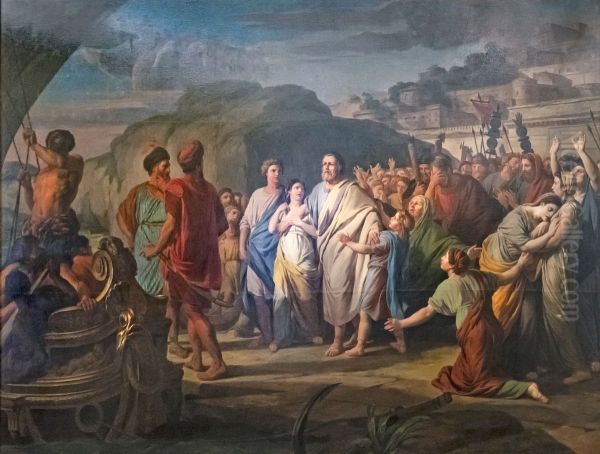 Regulus returning to CarthageFrancais:Regulus retournant a CarthageItaliano:Regulus che ritorna a Cartagine - view 1