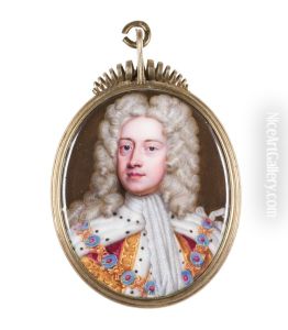 Georg II, kung av England och Skottland by Christian Friedrich Zincke