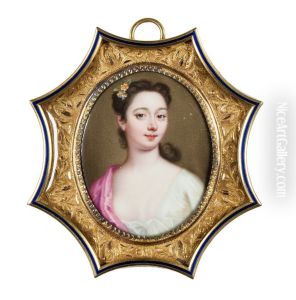 Okand kvinna, kallad lady Ashley by Christian Friedrich Zincke