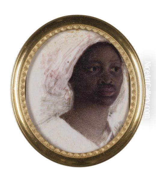 Unknown Woman with Head Scarf - view 1