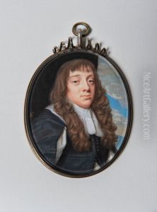 Portratt av en man by Samuel Cooper