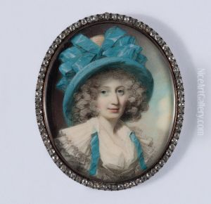Portratt av en dam, av tradition ansedd forestalla miss Bedingfield by George Engleheart