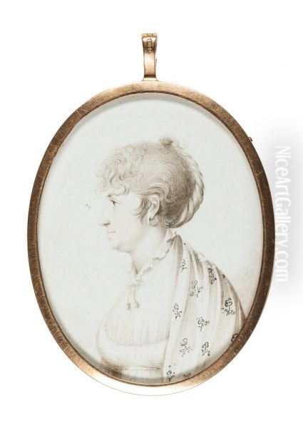 Eva Katarina Gahn f Svedenstjerna (1754-1836), Insatt i samma medaljong som 286a - view 1