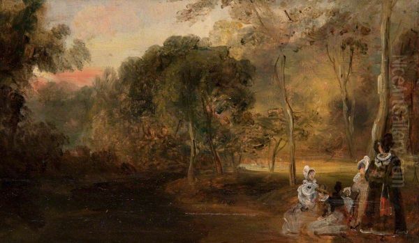The Nursey Family in a park - view 1