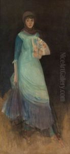 Miss Finch c.1885 (oil) by James McNeill Whistler