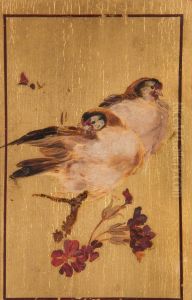 Two finches by Beatrice Whistler