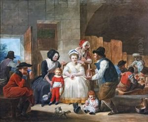 Indoor sceneFrancais:Scene d'interieurItaliano:Scena al coperto by Jacques Gamelin