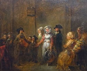 the betrothalFrancais:Les accordaillesItaliano:Il fidanzamento by Jacques Gamelin