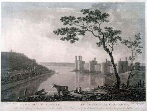 Carnarvon Castle, The Birthplace Of Edward Ii In North Wales by William Byrne