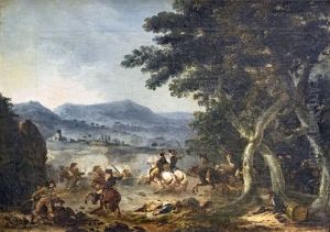 Shock of cavalry (Year VIII, 1799-1800)Francais:Choc de cavalerie (An VIII, 1799-1800)Italiano:Scossa di cavalleria (anno VIII, 1799-1800) by Jacques Gamelin