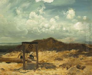 Landscape with a well by Jaroslav Vesin