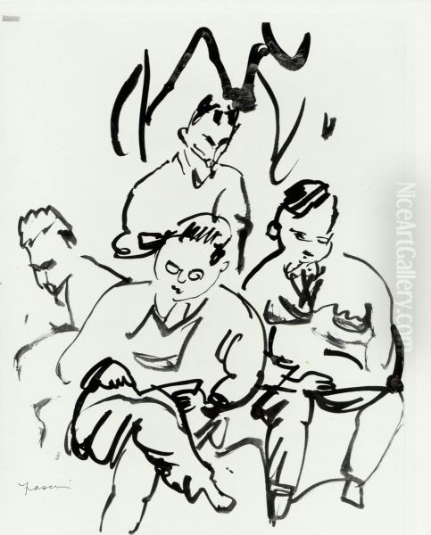 Four Men - view 1