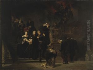 Slottsbranden i Stockholm den 7 maj 1697 by Johan Fredrik Hockert
