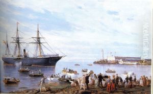 El Correo entrando en el puerto de La Habana