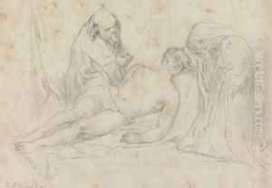 The Death of - set by William Etty R.A. by Thomas Uwins