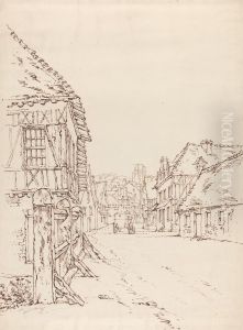 View of a Street in a French Town