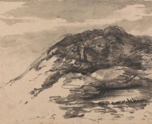 Composition inspired by Richard Wilson's Paintings of Cader Idris by Thomas Monro