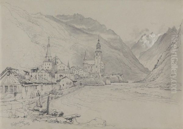 Visp or Viege, near Brig - view 1