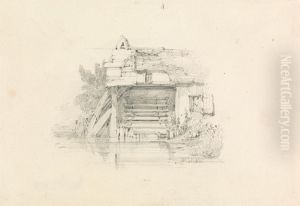 Watermill by William Callow