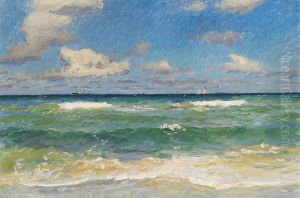 A breezy day in June at Skagen, Denmark. by Laurits Tuxen