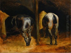 Horse's rumps by Theodore Gericault