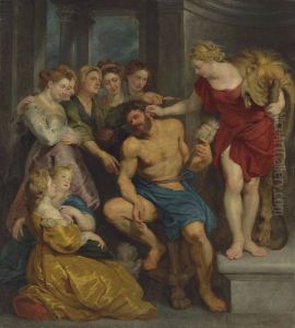 Hercules and Omphale by (studio of) Rubens, Peter Paul