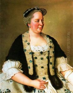 Portrait of Empress-Queen Maria Theresa, sovereign of Austria, Bohemia and Hungary by Jean-Etienne Liotard
