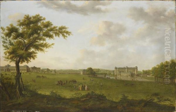 Chantilly in 1781, View from the Lawn - view 1
