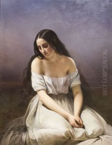 A young woman kneeling by Aimee Brune-Pages