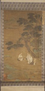 Landscape with Qin Player