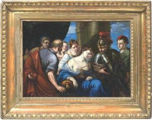 The Death Of Lucretia by Johann Rudolf Byss