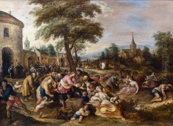 The seven episodes of the works of mercyFrancais:Les sept episodes des oeuvres de misericordeItaliano:I sette episodi delle opere di misericordia - view 1
