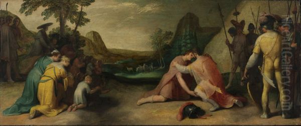 Meeting of Jacob and Esau - view 1