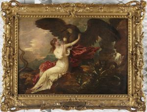 Eagle bringing cup to Psyche