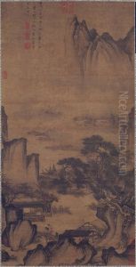 Seeing Off a Guest on a Mountain Path (Shanlu song ke shan lu song ke) by Tang Yin