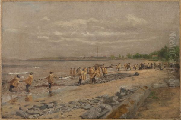 Hauling the Seine - view 1