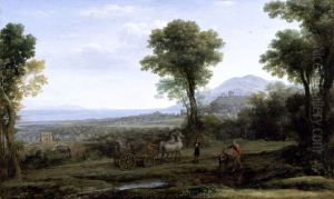 Landscape with Saint Philip Baptising the Eunuch by Claude Lorrain (Claude Gellee)