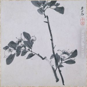 Two Twigs of Camellia (Two Twigs of Flowering Fruit) by Bada Shanren
