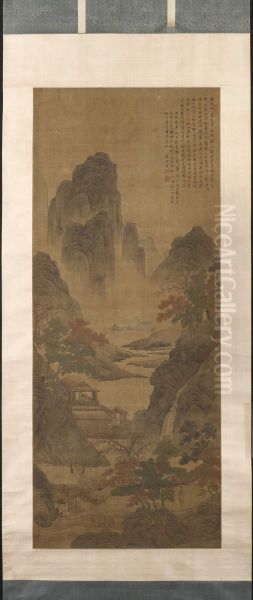 Temple Lost in Mist, Ming style - view 1