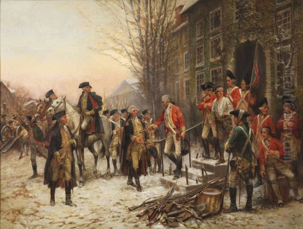 George Washington (1732-1799) in front of Nassau Hall - view 1