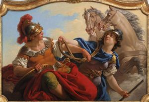 Bellona Presenting the Reins of his Horses to Mars