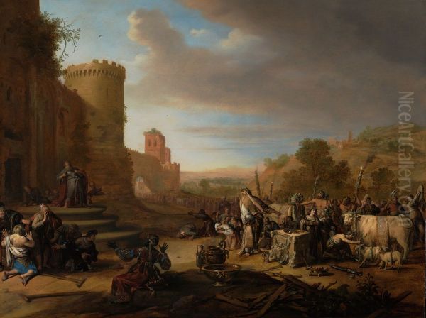 Saints Paul and Barnabas at Lystra (Sacrifice at Lystra) - view 1