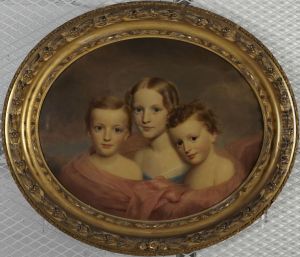 Mary Louise, Clifford, and Frederick Trask by Charles C. Ingham